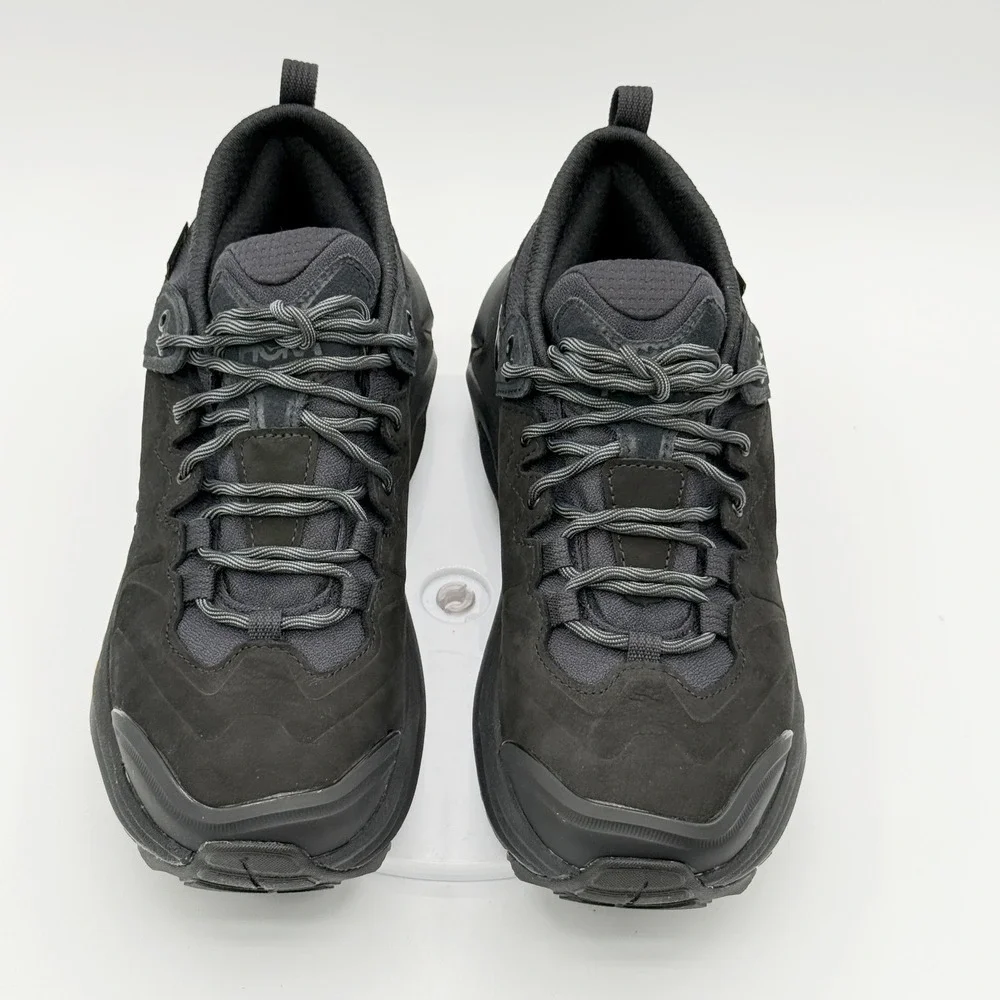 Hoka‎ KAHA 3 Low GTX Mens 8.5 Triple Black Gore-Tex Trail Shoes 1162532 - NEW